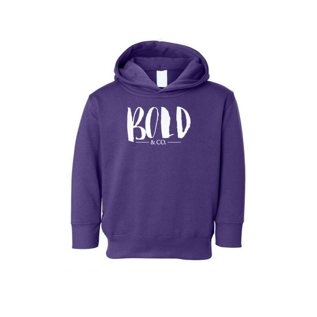 Bold Classics Kid Hoodie- Purple